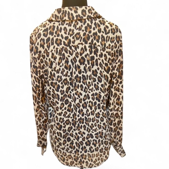 Vince Camuto Leopard Print Georgette Blouse — Size XS - NWOT - Picture 2 of 4